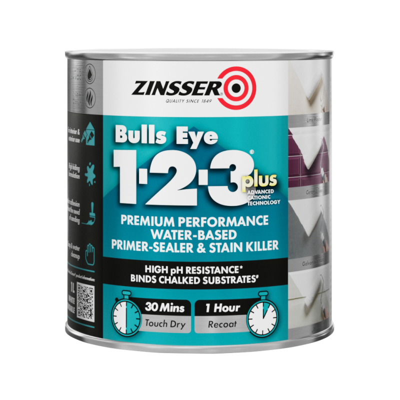 Zinsser Bulls Eye 123 Plus Tin