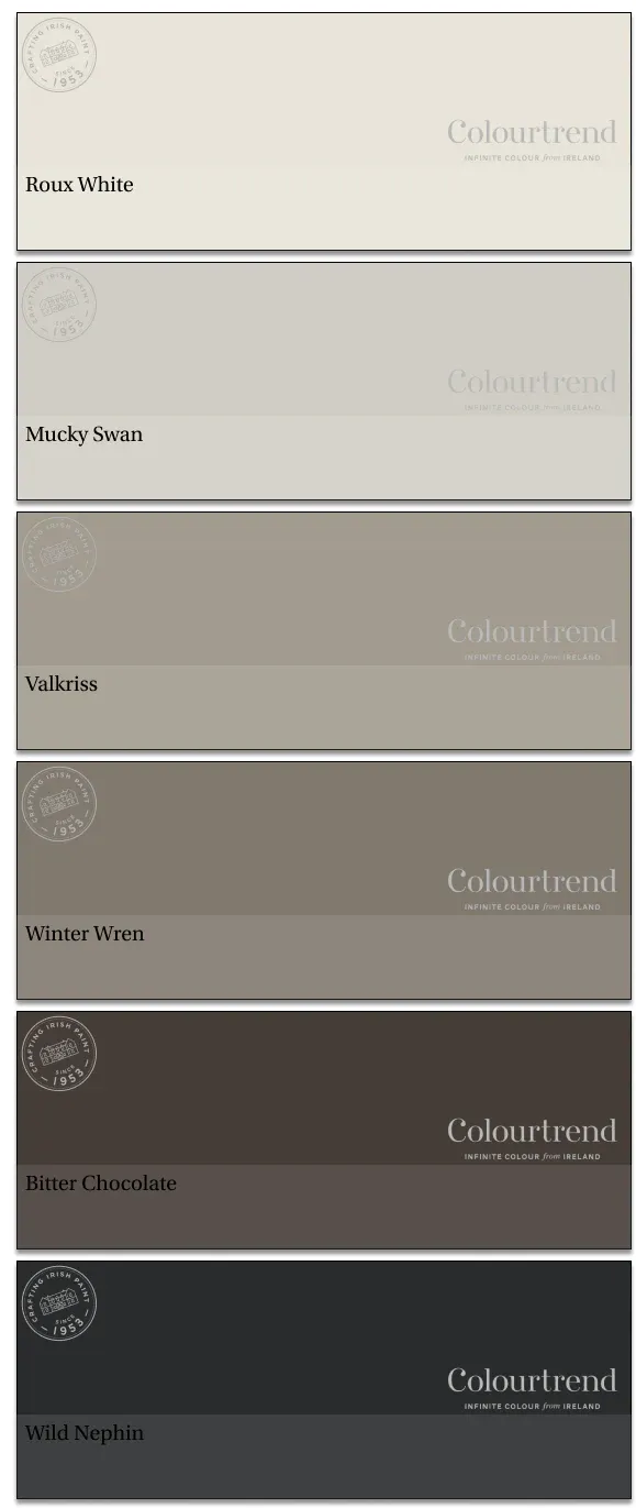 #20 Roux White to Wild Nephin Colour Chart 21